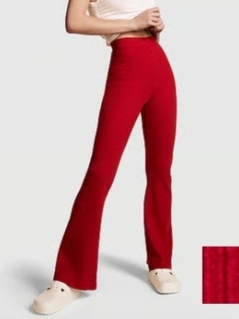 Pink Victoria's Secret Cotton Ribed Flare